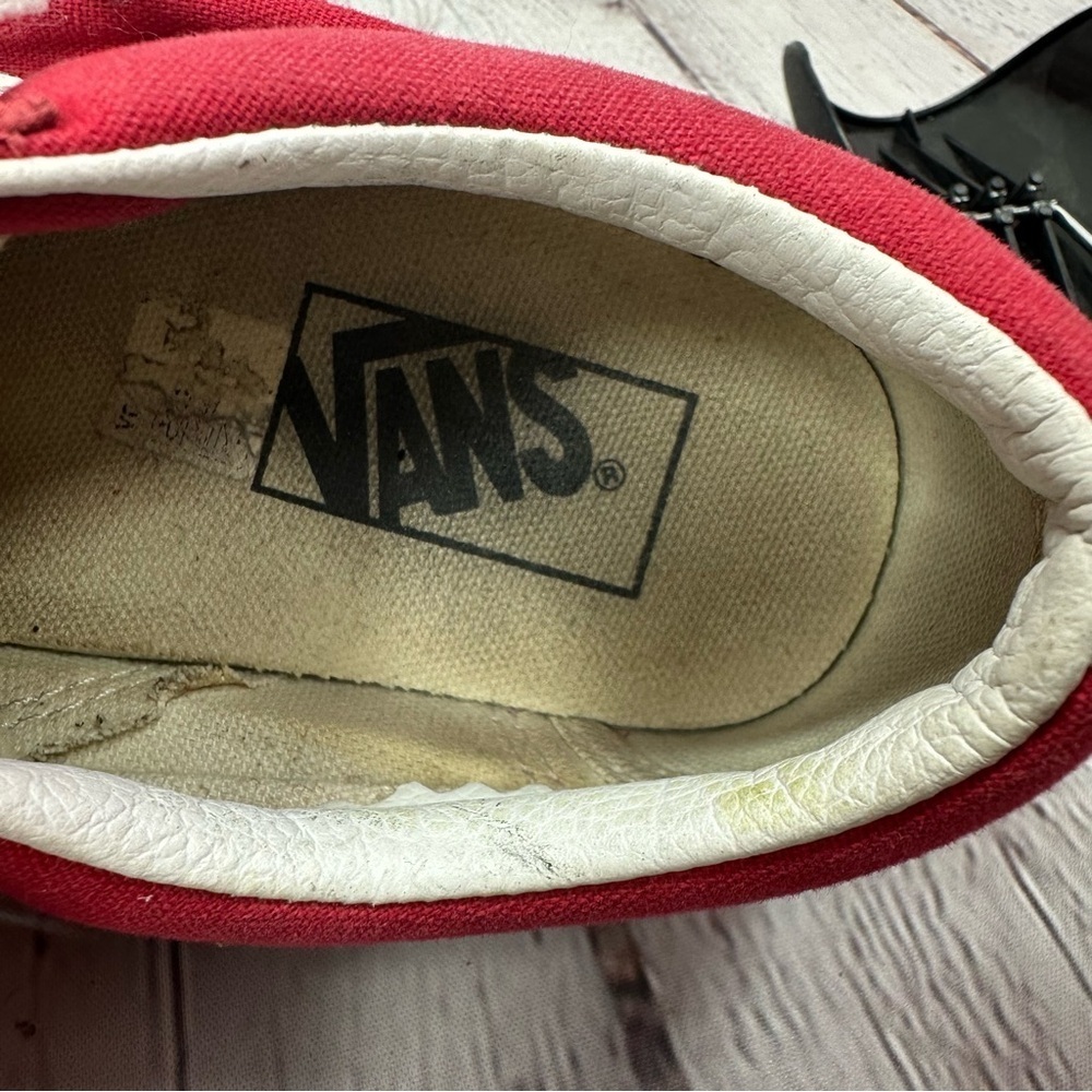 Vans old skool classic suede textile Red Sneakers unisex men 4.5 women 6 - Picture 5 of 7